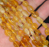 8-9MM Yellow Opal Gemstone Pebble Nugget Granule Loose Beads 7.5 inch Half Strand (80001912 H-A28)