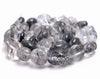 10-12MM Black Rutilated Quartz Gemstone Pebble Nugget Granule Loose Beads 7.5 inch Half Strand (80001914 H-A28)