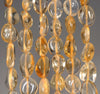 8-9MM Citrine Gemstone Pebble Nugget Granule Loose Beads 7.5 inch Half Strand (80001917 H-A28)