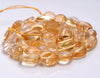 8-9MM Citrine Gemstone Pebble Nugget Granule Loose Beads 7.5 inch Half Strand (80001917 H-A28)