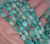 8-9MM Russian Amazonite Gemstone Pebble Nugget Granule Loose Beads 16 inch Full Strand (80001918-A34)