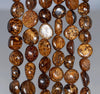 9-10MM Bronzite Gemstone Round Flat Nugget Loose Beads 7.5 inch Half Strand (80001921 H-A34)