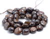 9-10MM Bronzite Gemstone Round Flat Nugget Loose Beads 7.5 inch Half Strand (80001921 H-A34)