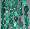 8-10MM Malachite Gemstone Pebble Nugget Chip Loose Beads 7.5 inch (80001923 H-A34)