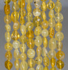 7-8MM Yellow Opal Gemstone Pebble Nugget Granule Loose Beads 7.5 inch Half Strand (80001927 H-A34)