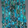 5-6MM Chrysocolla Gemstone Pebble Nugget Granule Loose Beads 7.5 inch Half Strand (80001932 H-A33)