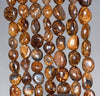 7-8MM Bronzite Gemstone Pebble Nugget Granule Loose Beads 7.5 inch Half Strand (80001935 H-A33)