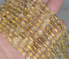 5-6MM Lemon Quartz Gemstone Pebble Nugget Granule Loose Beads 7.5 inch Half Strand (80001938 H-A33)