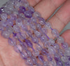 6-7MM Lavender Amethyst Gemstone Pebble Nugget Granule Loose Beads 7.5 inch Half Strand (80001942 H-A32)