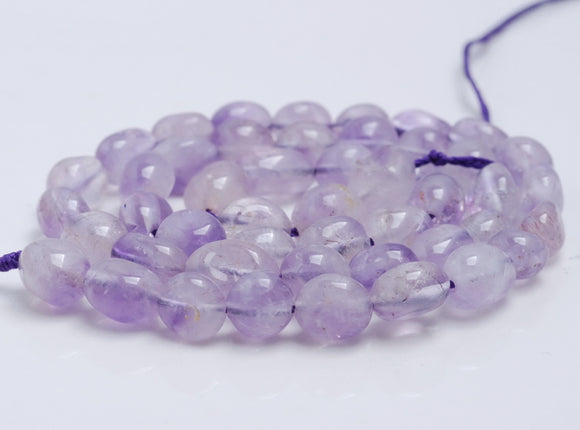 6-7MM Lavender Amethyst Gemstone Pebble Nugget Granule Loose Beads 15.5 inch Full Strand (80001942-A32)