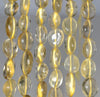 8-10MM Lemon Quartz Gemstone Round Flat Nugget Loose Beads 7.5 inch Half Strand (80001945 H-A32)