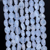 5-6MM Chalcedony Blue Lace Agate Gemstone Pebble Nugget Granule Loose Beads 7.5 inch Half Strand (80001949 H-A32)