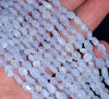 5-6MM Chalcedony Blue Lace Agate Gemstone Pebble Nugget Granule Loose Beads 7.5 inch Half Strand (80001949 H-A32)