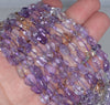 6-8MM Ametrine Gemstone Pebble Nugget Granule Loose Beads 7.5 inch Half Strand (80001950 H-A32)