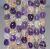 7-8MM Amethyst Citrine Gemstone Pebble Nugget Granule Loose Beads 7.5 inch Half Strand (80001953 H-A31)