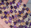 7-8MM Amethyst Citrine Gemstone Pebble Nugget Granule Loose Beads 7.5 inch Half Strand (80001953 H-A31)