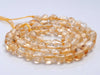 5-6MM Citrine Gemstone Pebble Nugget Granule Loose Beads 7.5 inch Half Strand (80001957 H-A31)