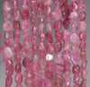 6-7MM Rubellite Gemstone Pebble Nugget Granule Loose Beads 7.5 inch Half Strand (80001959 H-A31)