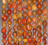 5-6MM Natural Red Agate Gemstone Pebble Nugget Granule Loose Beads 16 inch Full Strand (80001960-A31)