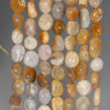 7-8MM Coral Fossil Gemstone Pebble Nugget Granule Loose Beads 7.5 inch Half Strand (80001961 H-A31)