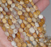 7-8MM Coral Fossil Gemstone Pebble Nugget Granule Loose Beads 7.5 inch Half Strand (80001961 H-A31)