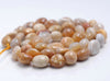 7-8MM Coral Fossil Gemstone Pebble Nugget Granule Loose Beads 7.5 inch Half Strand (80001961 H-A31)