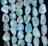 9-10MM Larimar Gemstone Pebble Nugget Granule Loose Beads 7.5 inch Half Strand (80001962 H-A30)