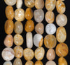 8-10MM Coral Fossil Gemstone Pebble Nugget Granule Loose Beads 7.5 inch Half Strand (80001968 H-A30)