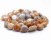 8-10MM Coral Fossil Gemstone Pebble Nugget Granule Loose Beads 7.5 inch Half Strand (80001968 H-A30)