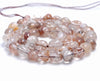 6-7MM Bronze Rutilated Quartz Gemstone Pebble Nugget Granule Loose Beads 7.5 inch Half Strand (80001970 H-A30)