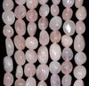 7-8MM Morganite Gemstone Pebble Nugget Granule Loose Beads 7.5 inch Half Strand (80001971 H-A30)