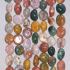 8-9MM Ocean Jasper Gemstone Pebble Nugget Granule Loose Beads 7.5 inch Half Strand (80001979 H-A35)