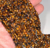 4MM Yellow Tiger Eye Gemstone Faceted Round Loose Beads 15 inch Full Strand (80001999-A63)