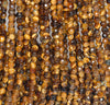 4MM Yellow Tiger Eye Gemstone Faceted Round Loose Beads 15 inch Full Strand (80001999-A63)