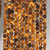 4MM Yellow Tiger Eye Gemstone Faceted Round Loose Beads 15 inch Full Strand (80001999-A63)