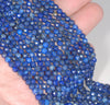 4MM Lapis Lazuli Gemstone Faceted Round Loose Beads 15 inch Full Strand (80002003-A66)