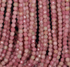 4MM Rhodonite Gemstone Faceted Round Loose Beads 15 inch Full Strand (80002004-A58)