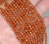 4MM Golden Sandstone Gemstone Faceted Round Loose Beads 15 inch Full Strand (80002006-A58)