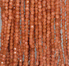 4MM Golden Sandstone Gemstone Faceted Round Loose Beads 15 inch Full Strand (80002006-A58)