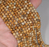 4MM Picture Jasper Gemstone Faceted Round Loose Beads 15 inch Full Strand (80002008-A58)