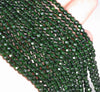 4MM Green Sandstone Gemstone Faceted Round Loose Beads 15 inch Full Strand (80002010-A58)