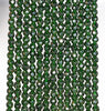 4MM Green Sandstone Gemstone Faceted Round Loose Beads 15 inch Full Strand (80002010-A58)