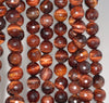 6MM Red Tiger Eye Gemstone Faceted Round Loose Beads 15 inch Full Strand (80002019-A63)