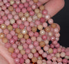 6MM Rhodonite Gemstone Faceted Round Loose Beads 15 inch Full Strand (80002020-A58)