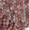 6MM Purple Aventurine Gemstone Faceted Round Loose Beads 15 inch Full Strand (80002024-A66)