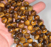 6MM Yellow Tiger Eye Gemstone Faceted Round Loose Beads 15 inch Full Strand (80002026-A63)