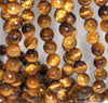 6MM Yellow Tiger Eye Gemstone Faceted Round Loose Beads 15 inch Full Strand (80002026-A63)