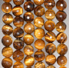 6MM Yellow Tiger Eye Gemstone Faceted Round Loose Beads 15 inch Full Strand (80002026-A63)