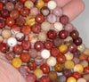 8MM Mookiate Gemstone Faceted Round Loose Beads 7 inch Half Strand (80002028 H-A64)