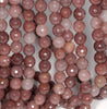 8MM Purple Aventurine Gemstone Faceted Round Loose Beads 7 inch Half Strand (80002038 H-A66)